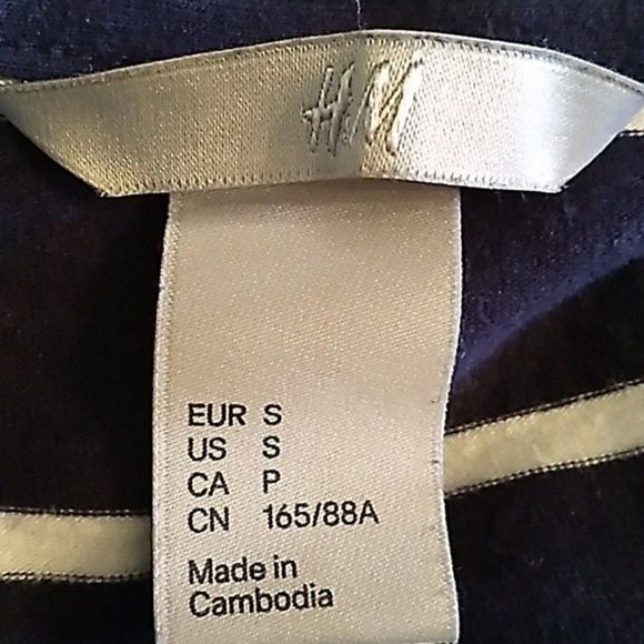 KNIT TOP NAUTICAL STRIPED NAVY BLUE WHITE BOAT NECK SMALL S WOMENS SMALL S - Picture 9 of 9